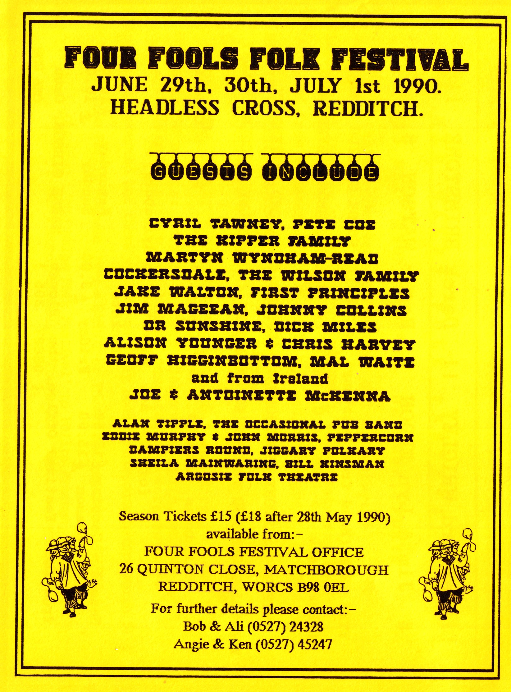 Four Fools Folk Festival - History of Folk Clubs in Birmingham